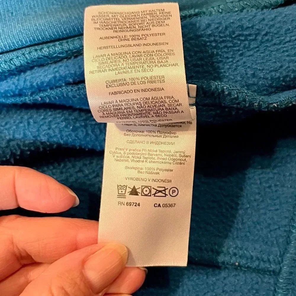 Columbia Turquoise Zip Up Cardigan Jacket Small - Picture 13 of 13